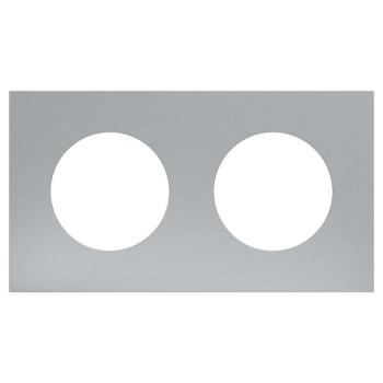  Odace M. plaque 2 postes titan 