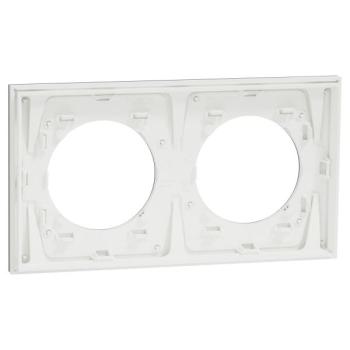  Odace M. plaque 2 postes titan 