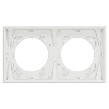  Odace M. plaque 2 postes Alumi 