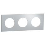  Odace M. plaque 3 postes Alumi 