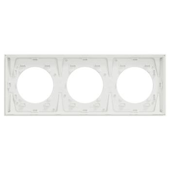  Odace M. plaque 3 postes Alumi 