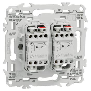  Odace double VV ou poussoir bl 