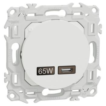  Odace chargeur USB-C 65W blanc 