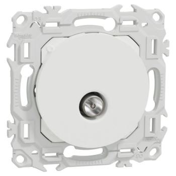  Odace prise TV simple blanc 