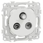  Odace prise TV/FM/SAT blanc 