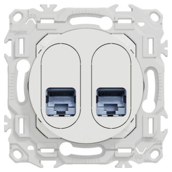 Odace prise double RJ45 cat.6a 