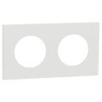  Odace plaque 2 postes blanc 