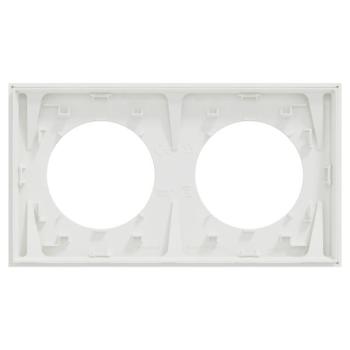  Odace plaque 2 postes blanc 