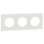  Odace plaque 3 postes blanc 