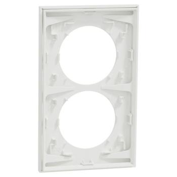  Odace plaque 2 postes 57mm bla 