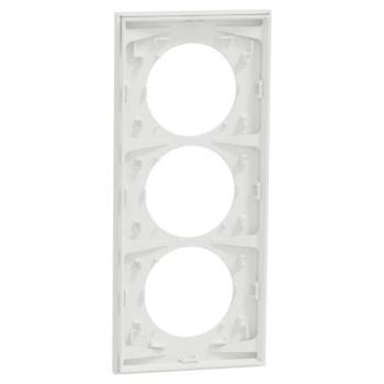  Odace plaque 3 postes 57mm bla 