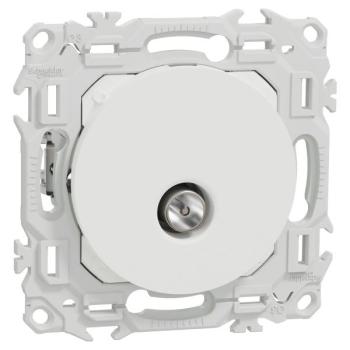  Odace prise TV simple blanc gr 