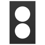  Odace plaque 2 postes 57mm noi 