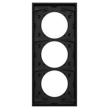 Odace plaque 3 postes 57mm noi 