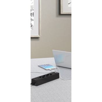  Multipr 5P 2USB 1,5m anthr 