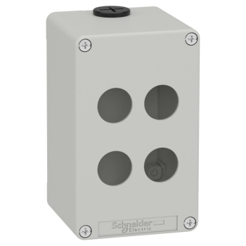  Boite vide grise 4 trous 22mm 