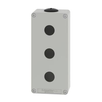  Boite vide grise 3 trous 22mm 