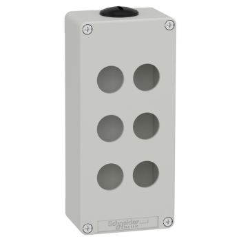  Boite vide grise 6 trous 22mm 