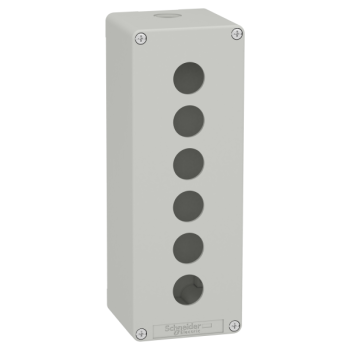  Boite vide grise 6 trous 22mm 