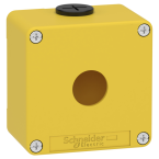  Boitier vide jaune 1 trou 22mm 