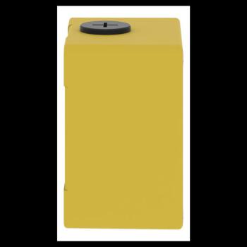  Boitier vide jaune 1 trou 22mm 