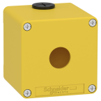  Boitier vide jaune 1 trou 22mm 