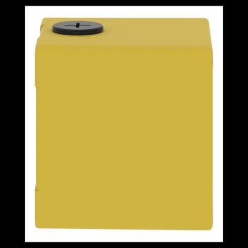  Boitier vide jaune 1 trou 22mm 