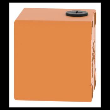  Boite vide orange 1 trou 22mm 