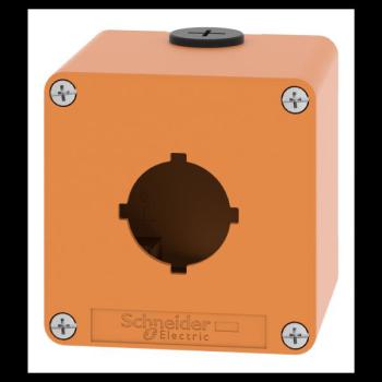  Boite vide orange 1 trou 30mm 