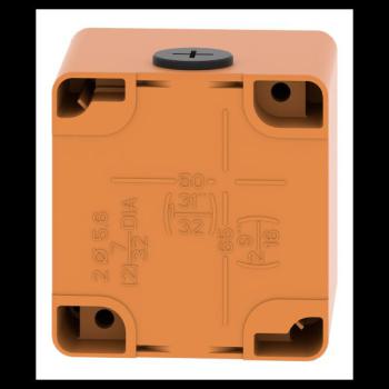  Boite vide orange 1 trou 30mm 