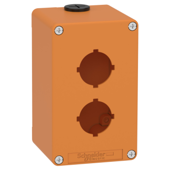  Boite vide orange 2 trous 30mm 