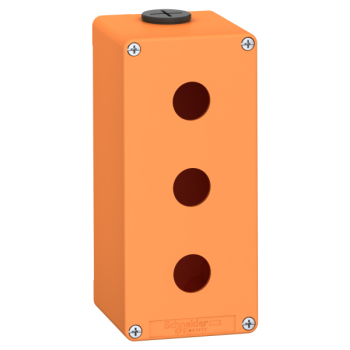  Boite vide orange 3 trous 22mm 