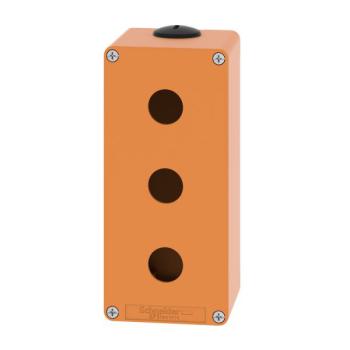  Boite vide orange 3 trous 22mm 