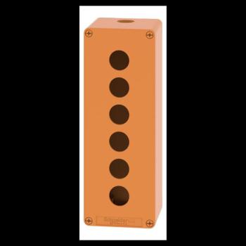  Boite vide orange 6 trous 22mm 