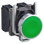  BOUTON POUSSOIR VERT AFFL 