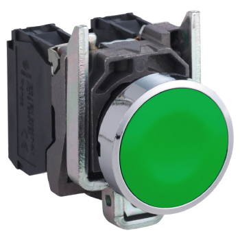  BOUTON POUSSOIR VERT AFFL 