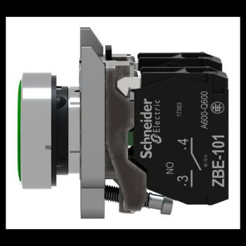  BOUTON POUSSOIR VERT AFFL 