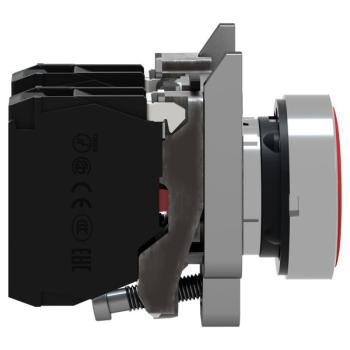  BOUTON POUSSOIR, ROUGE, 1 