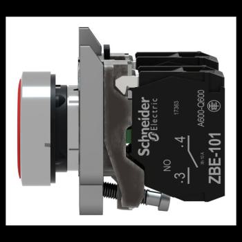  BOUTON POUSSOIR, ROUGE, 1 