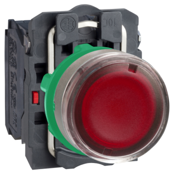  BP lumineux rouge 1O+1F 24V 