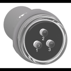  VOYANT PRESENC 3 PH BLANC 