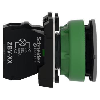  voyant DEL O22 flush blanc 24V 