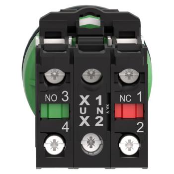  BP lum flush bleu 1O+1F 230V 