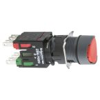  BOUTONPOUSSOIR ROUGE DIAM 