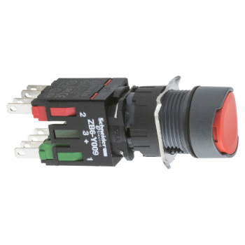  BOUTONPOUSSOIR ROUGE DIAM 