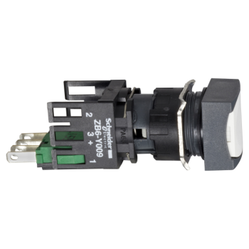  BOUTONPOUSSOIR BLANC DIAM 