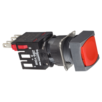  BOUTONPOUSSOIR ROUGE DIAM 