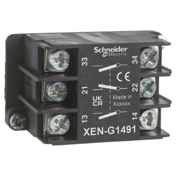  Bloc contact � rappel 1O+2F 1v 