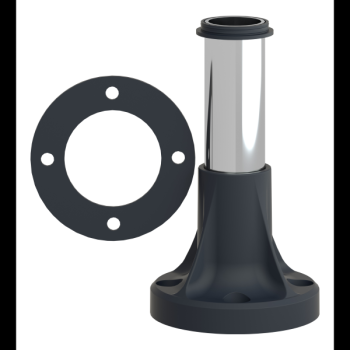  TUBE ALU 100MM PIED PLAST 