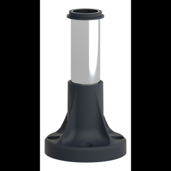  TUBE ALU 100MM PIED PLAST 